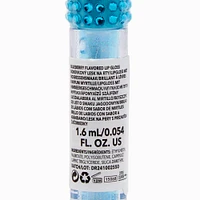 Blue Bling Glitter Lip Gloss Wand