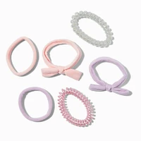 Pastel Mixed Hair Tie Set - 6 Pack