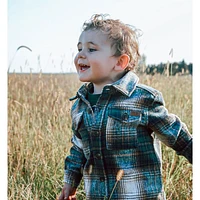 Bear Plaid Overshirt 3-24m