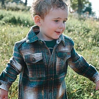 Bear Plaid Overshirt 3-24m