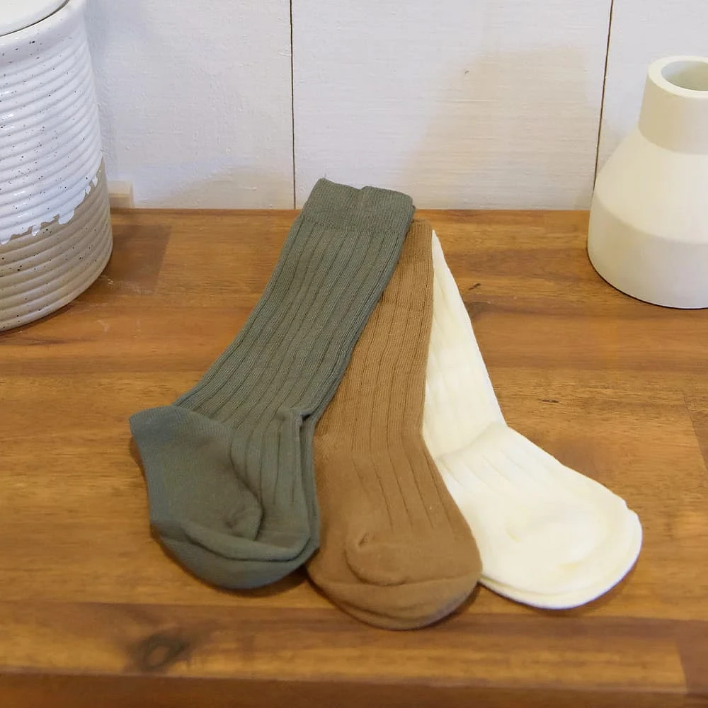 Nature 3pk Long Socks 1-3