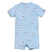 Sailboats Swim Romper 6-24m