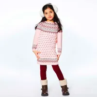 Wild Flower Knit Dress 3-6y