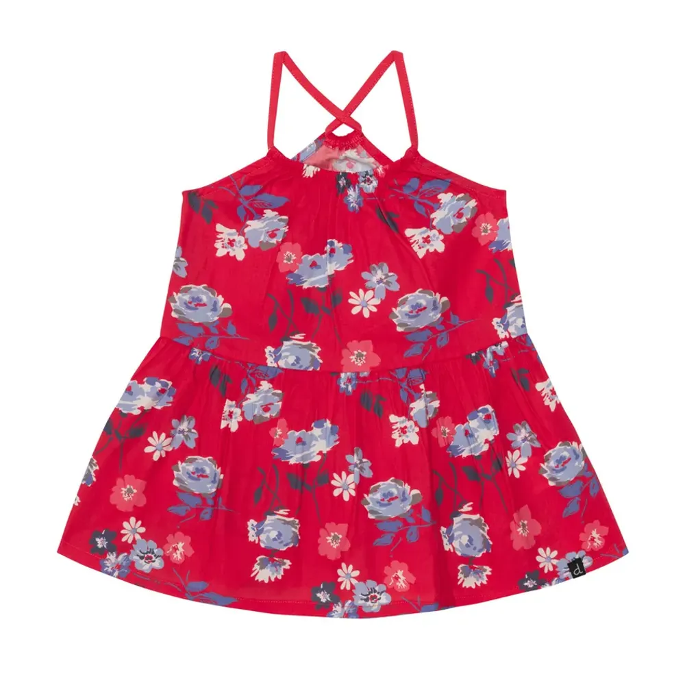 Blue Flowers Tunic 3-6y