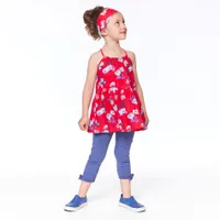 Blue Flowers Tunic 3-6y