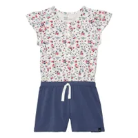 Blue Flowers Jumpsuit 3-6y