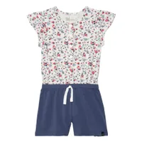 Blue Flowers Jumpsuit 7-10y