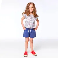 Blue Flowers Jumpsuit 7-10y