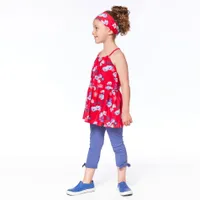 Blue Flowers Legging 7-10y