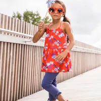 Blue Flowers Legging 7-10y