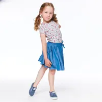 Blue Flowers T-Shirt 3-6y