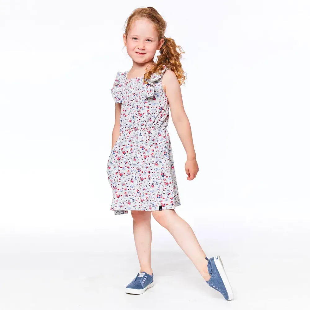 Robe Fleurs Bleues 7-10ans