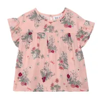 Botanical Flower Blouse 3-6y