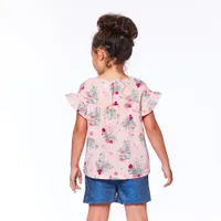 Botanical Flower Blouse 3-6y