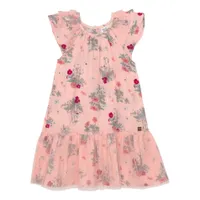 Botanical Flower Dress 3-6y