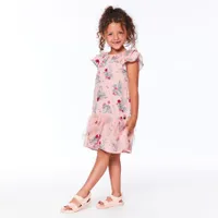 Botanical Flower Dress 3-6y