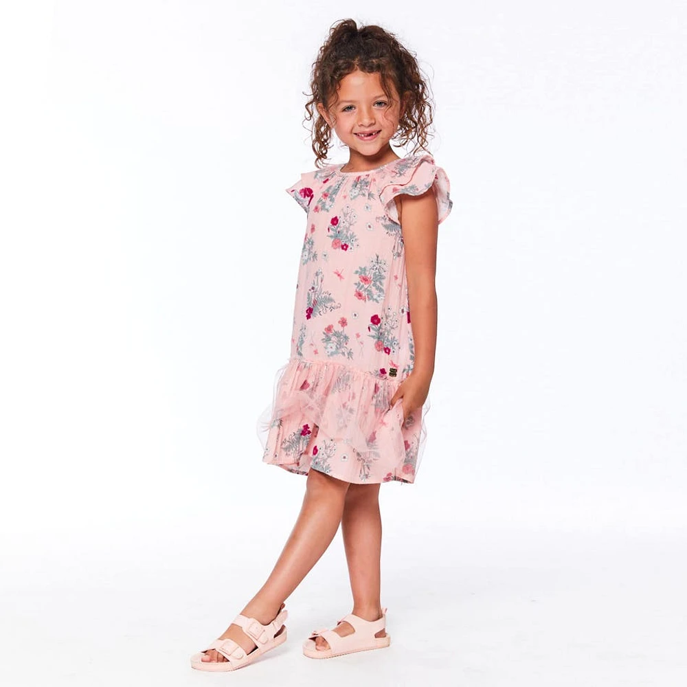 Botanical Flower Dress 7-10y