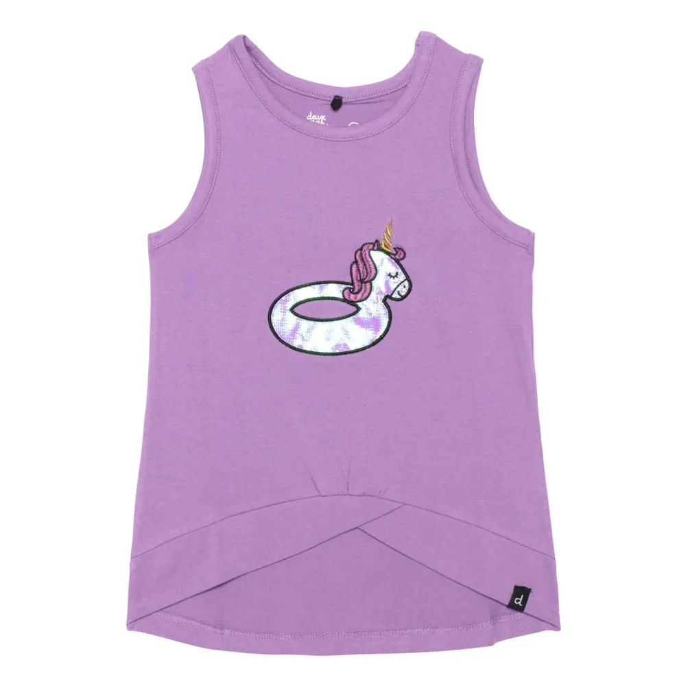 Ice Cream Unicorn Tank Top 3-6y