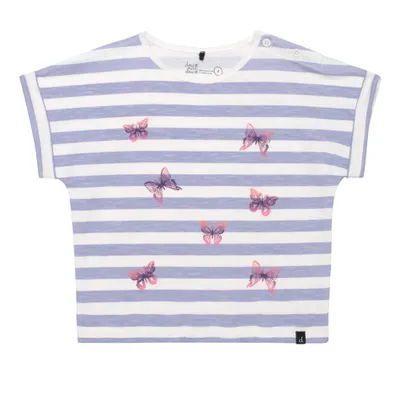 Butterfly Striped T-Shirt 3-6y