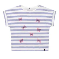 Butterfly Striped T-Shirt 7-10y