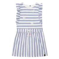 Butterfly Striped Dress 7-10y