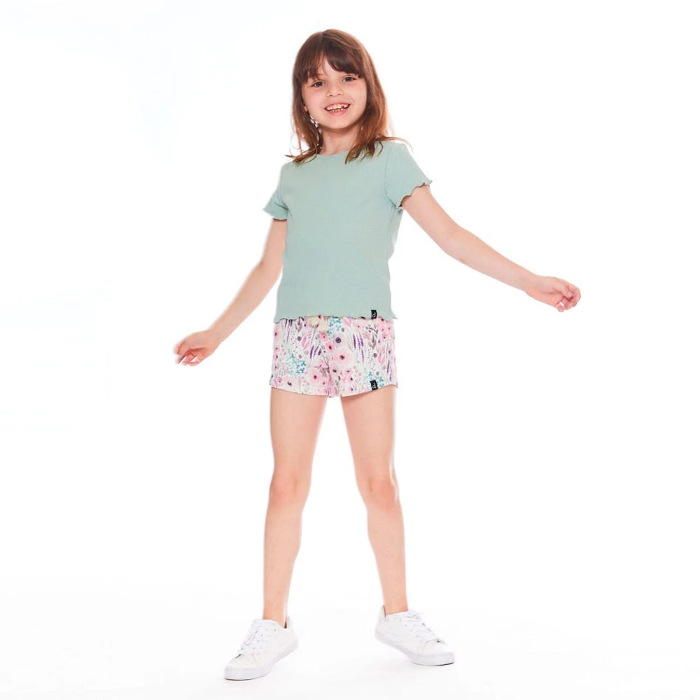 Short Fleur Printaniere 7-10ans