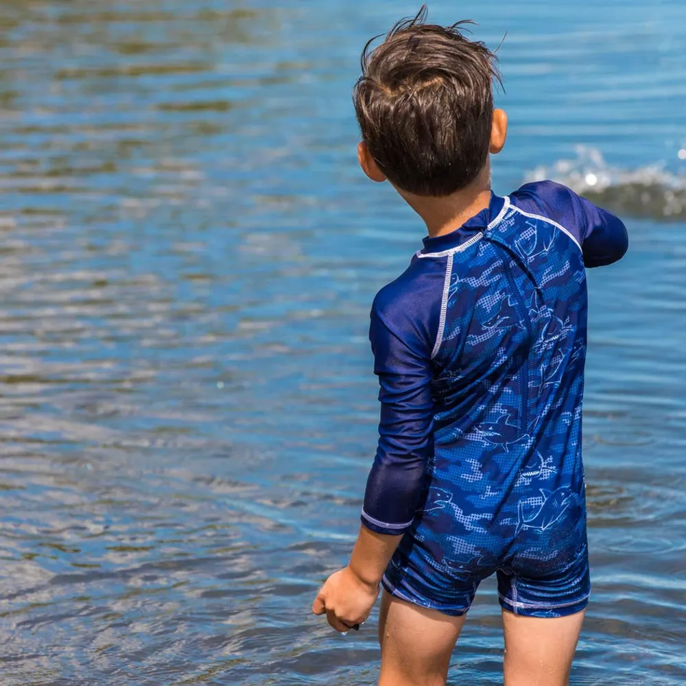 Maillot UV Une Pièce Requin 2-6ans