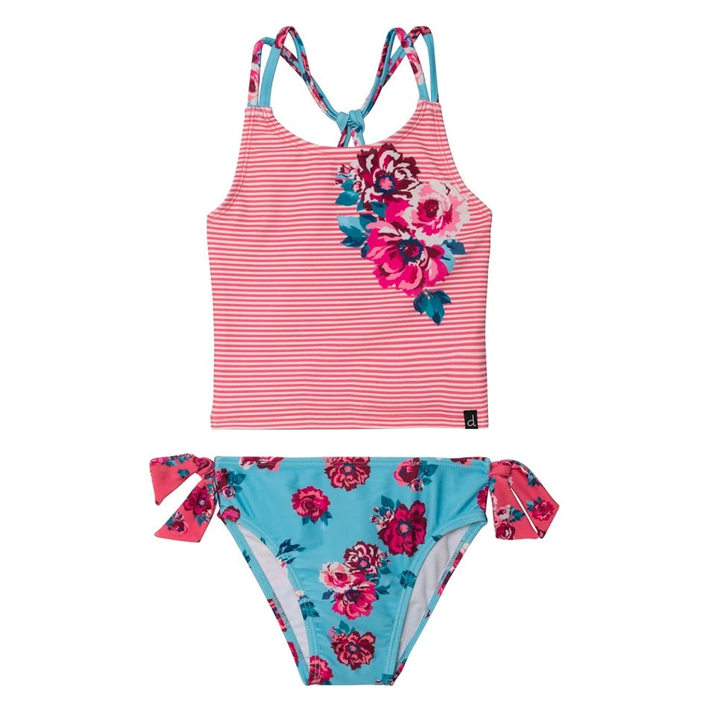 Tankini UV Fleurs 7-12ans