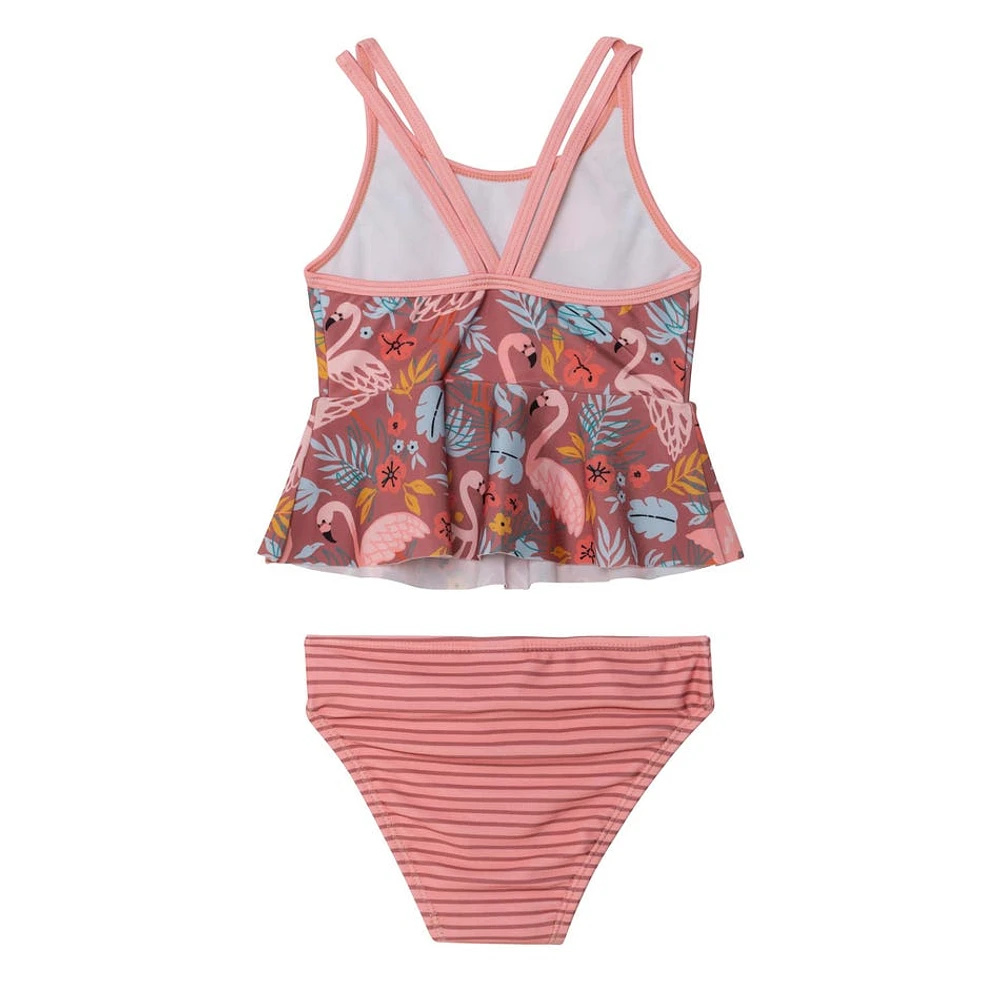 Tankini UV Flamant Rose 2-6ans