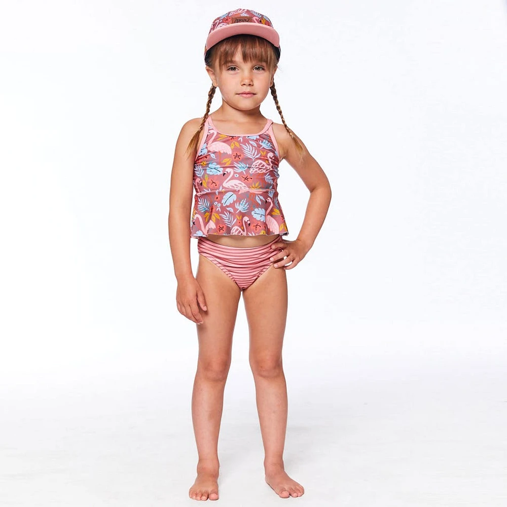 Tankini UV Flamant Rose 2-6ans