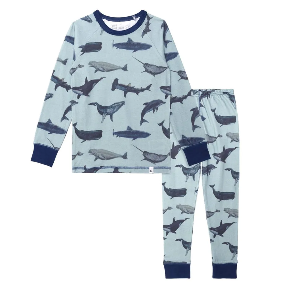 Whales Pajamass 3-6y