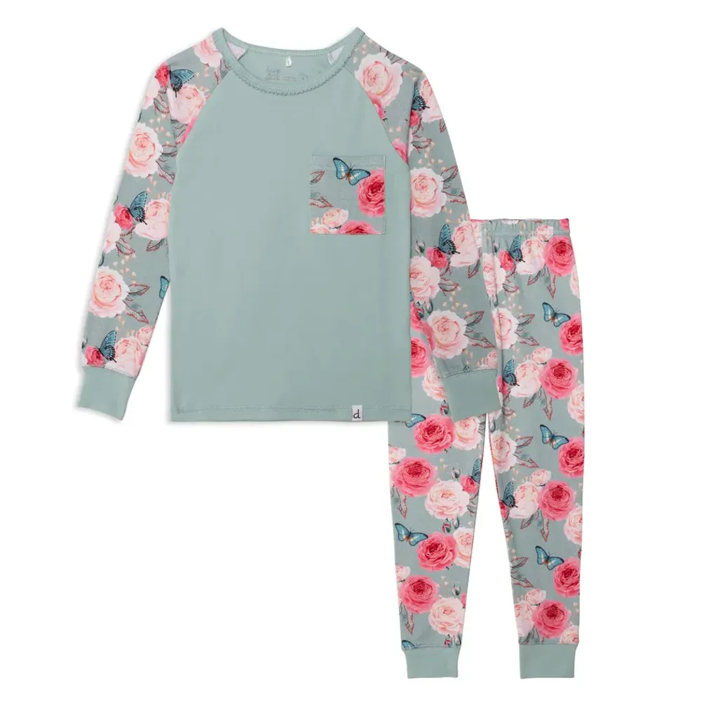 Flowers Pajamass 3-6y