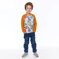 Little Dino Raglan T-Shirt 3-6y