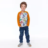 Little Dino Raglan T-Shirt 3-6y