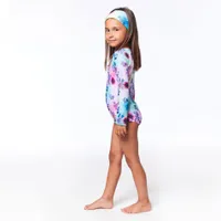 Tie Dye One Piece Rashguard 7-12y