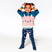 Charming Cat Zip Sweater 3-6y