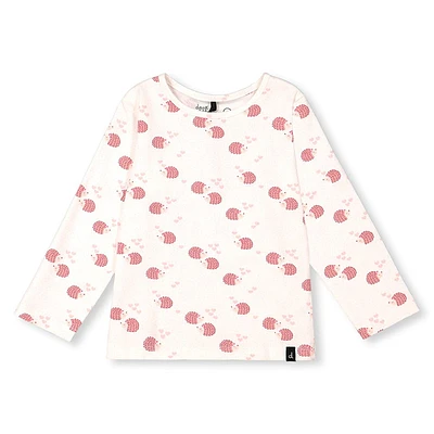 Hedgehog AOP Long Sleeves T-Shirt 3-6y