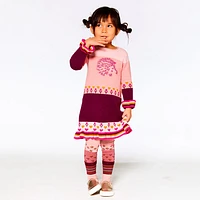 Hedgehog Sweater Dress 3-6y