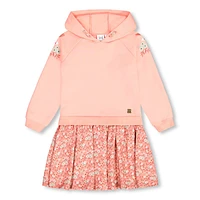 Robe Capuchon Fleurs 4-6ans