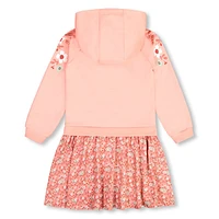 Robe Capuchon Fleurs 7-10ans