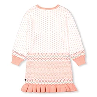 Robe Tricot Fleurs 4-6ans