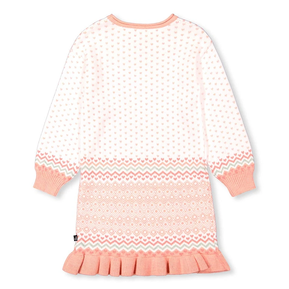 Robe Tricot Fleurs 4-6ans