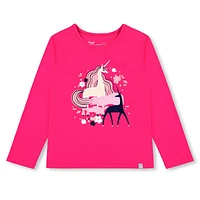 T-Shirt Manches Longues Licorne 3-6ans