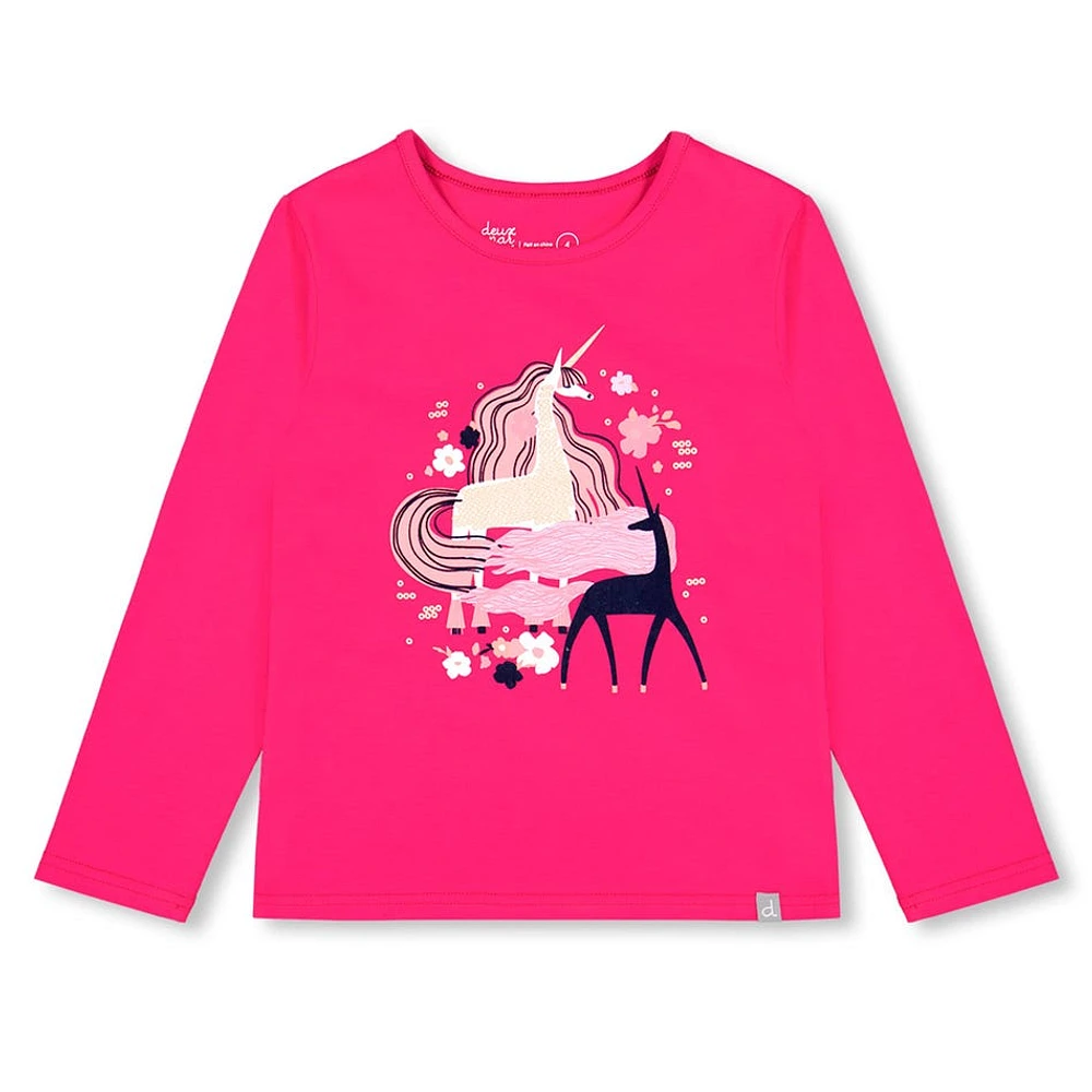 T-Shirt Manches Longues Licorne 3-6ans