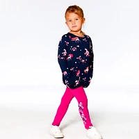 Unicorn AOP Long Sleeves Dress 7-10y