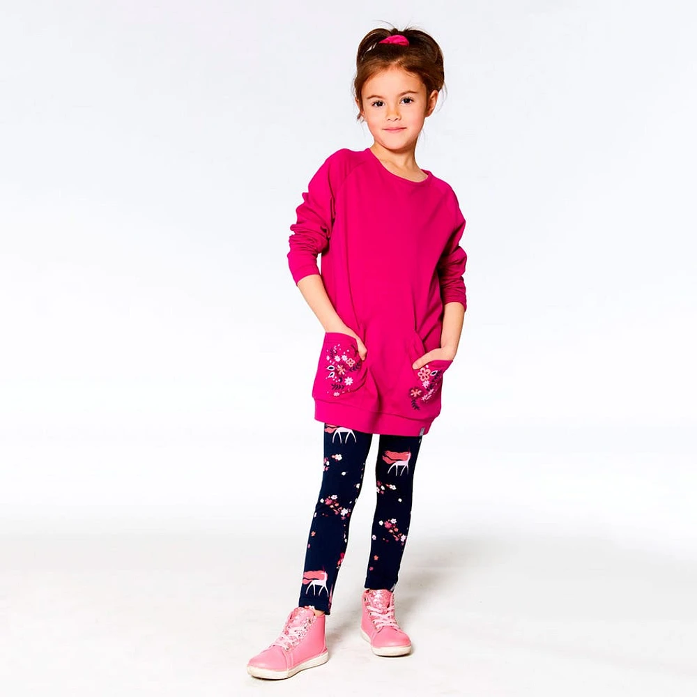 Unicorn Long Sleeves Pocket Tunic 3-6y