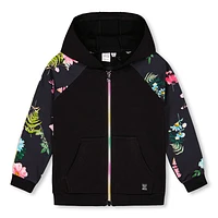 Winter Flowers Zip Hoodie 4-6y