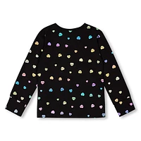 Hearts AOP Long Sleeves T-Shirt 4-6y