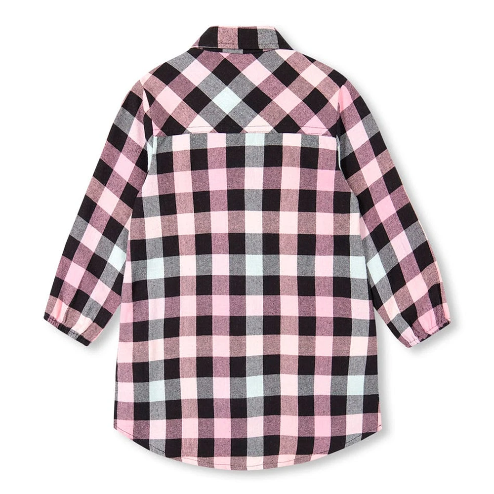 Heart Plaid Shirt 7-10y