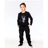 Xmas Deer Long Sleeves T-Shirt 3-6y